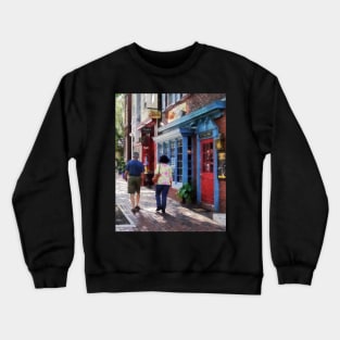 Alexandria VA - Strolling Down King Street Crewneck Sweatshirt